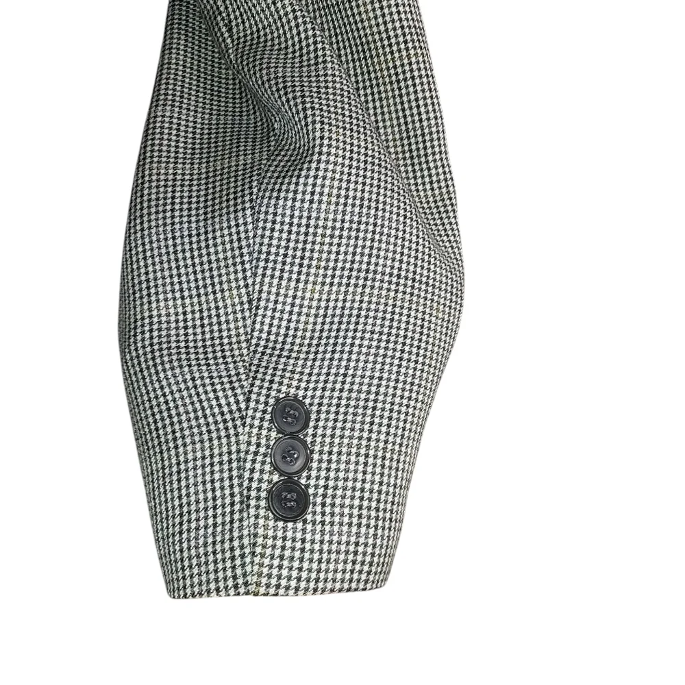 VTG Tailored in USA Mens 46L Houndstooth Botany Five Hundred Sport Coat Blazer